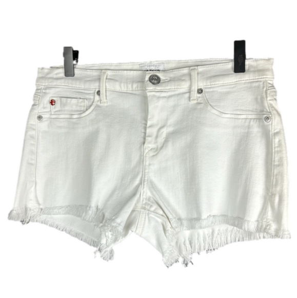 Hudson Jeans Pants - Hudson Amber Fray Hem White Shorts